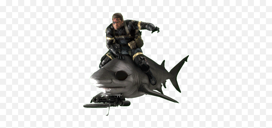 Phantom Pain Boot Camp - Big Boss In A Shark Emoji,Mgs Snake Emotions