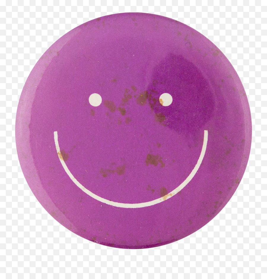 Purple Smiley Busy Beaver Button Museum - Metalcore Emoji,Box Eyes Emoticon