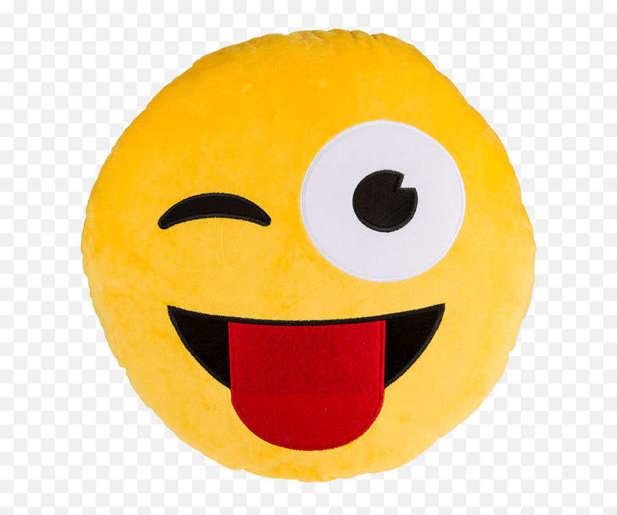 Plush Pillow Emoji And Tongue - Emoji Pillow Png,Moon Emoji Pillow