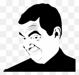 Emotion Art Monochrome Photography Png - Mr Bean Png Black And White Emoji,Emotion Art Famous