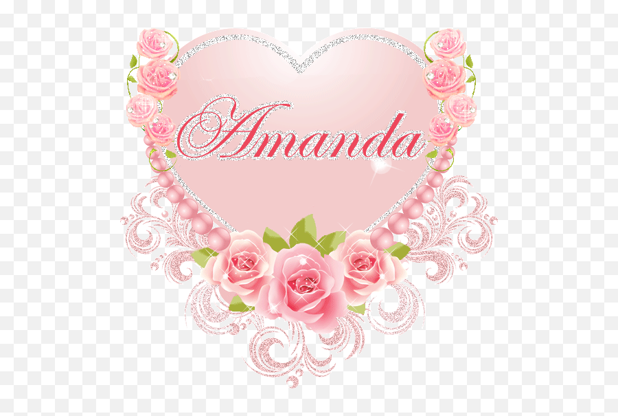 Amanda Name Graphics And Gifs - Love Heart Name Amanda Gifs Emoji,Kawaii Emoticon Dividers
