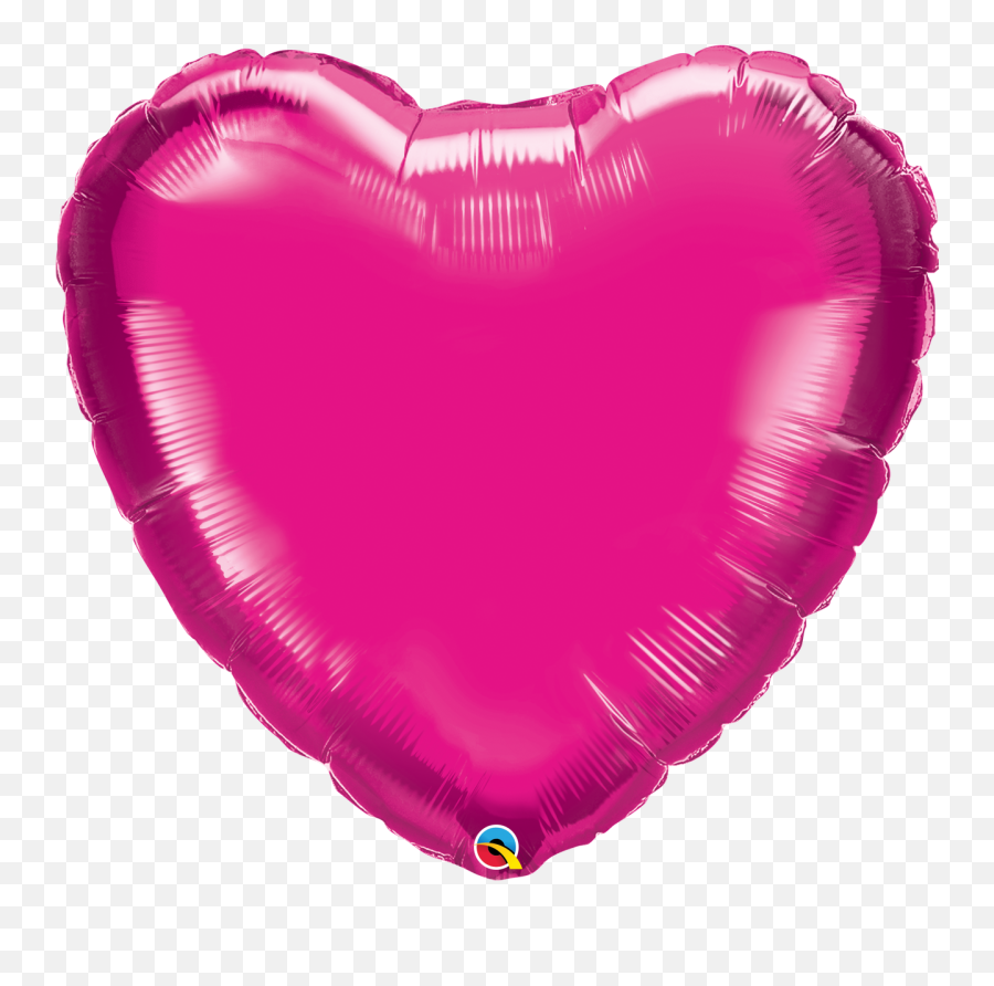 36q Heart Magenta 5 Count - Havinu0027 A Party Wholesale Inc Light Pink Heart Qualatex Balloon Foil Emoji,Shower Of Hearts Emoji