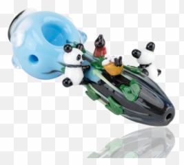 Productos U2013 Etiquetado Empire Glass Climbing Panda Pipe - Fictional Character Emoji,Emoji Gernade