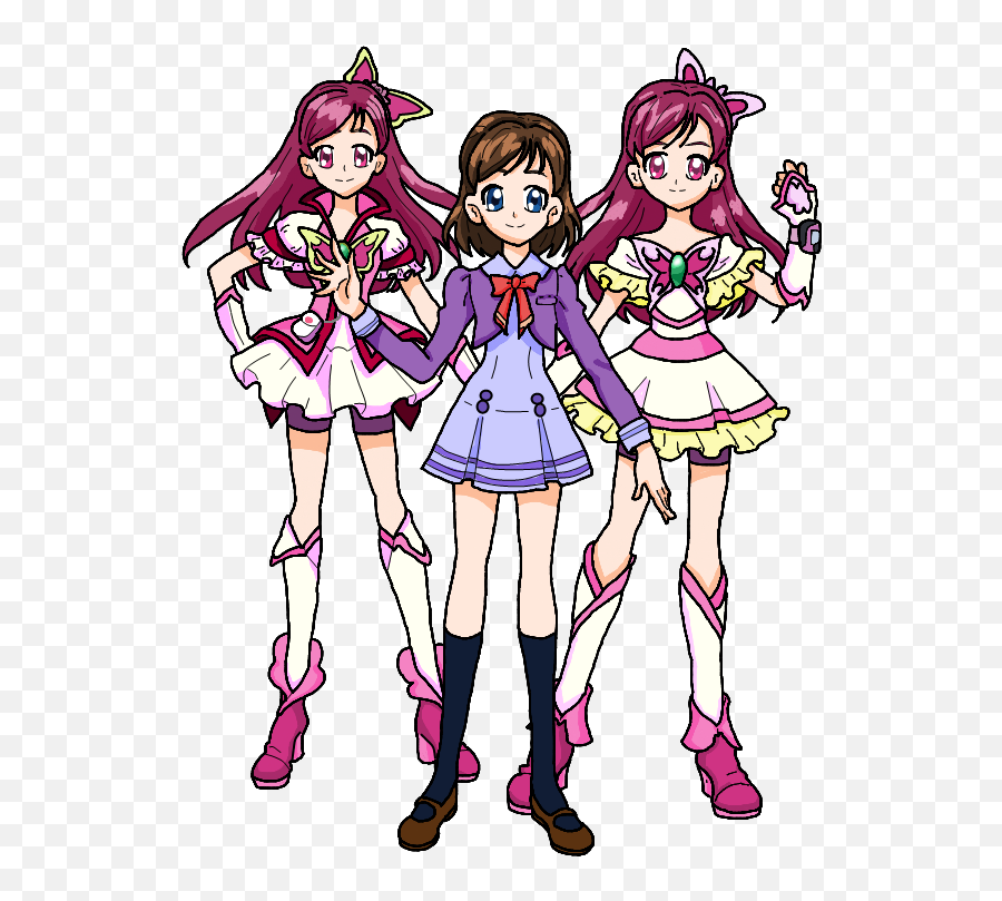 Kokoda Mimi Pretty Cure Generation Wiki Fandom - Cure Wish Daughter Cure Dream And Coco Emoji,Akane Heart Emoticon Kanade