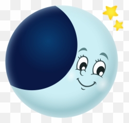 Sun Moon Stars Emoticon Smiley Faces Iris Clip - Free Moon Smiling Clipart Emoji,Moon Face Emoji