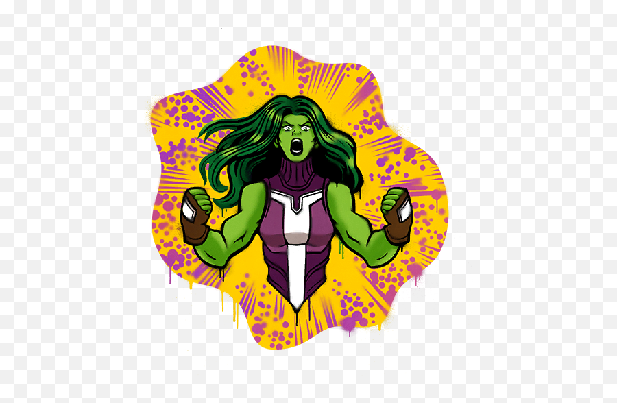 She - Fictional Character Emoji,Hulk Smash Emoticon On Bttv