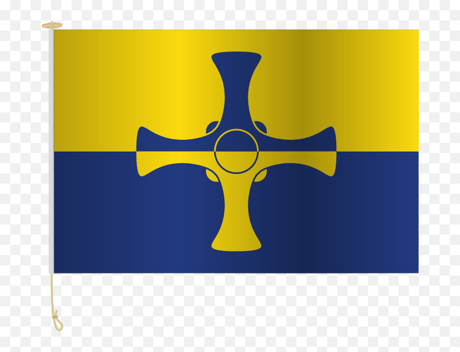 Hand Sewn Printed Flags - County Durham Flag Emoji,Straight Ally Flag Emoji