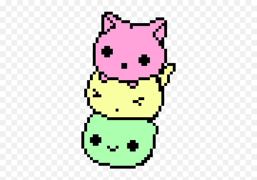 Blob - Cat Stack Pixel Art Emoji,Animal Emoji Blob