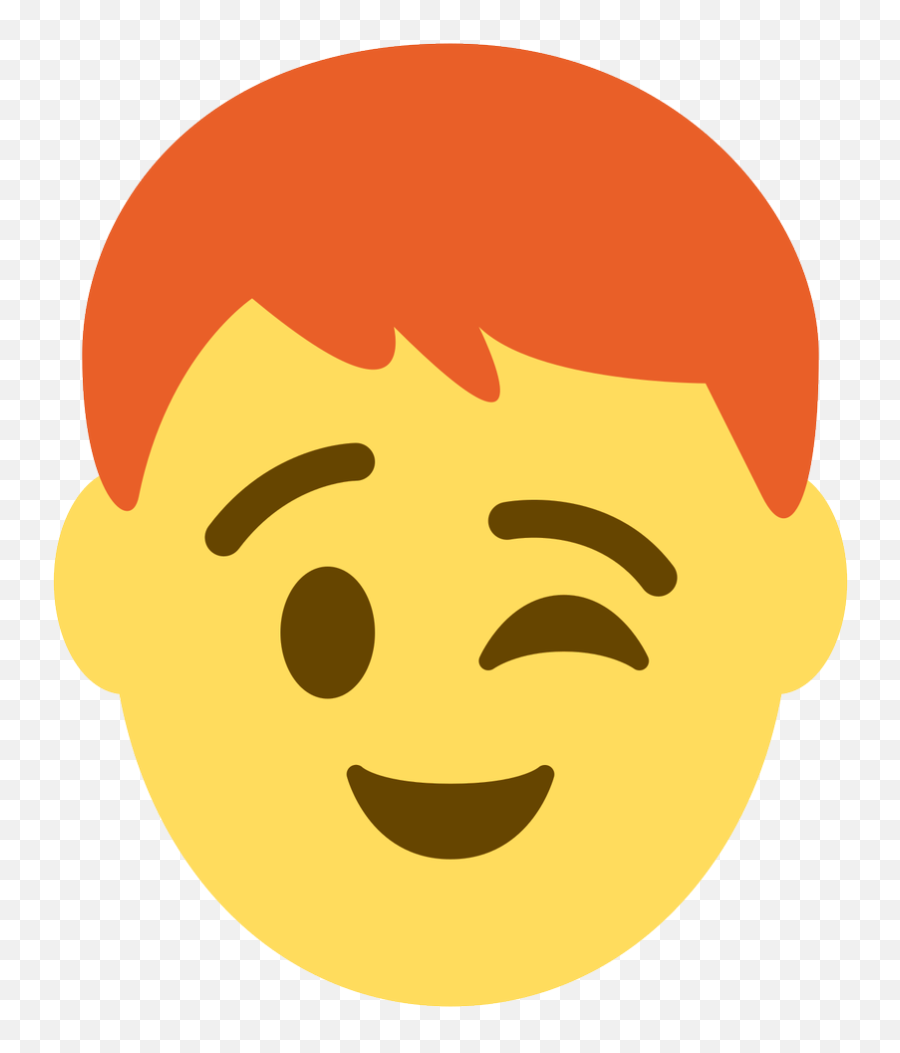 Emoji Face Mashup Bot On Twitter U200d Man Red Hair,Gargoyle Gecko Smile Emoticon