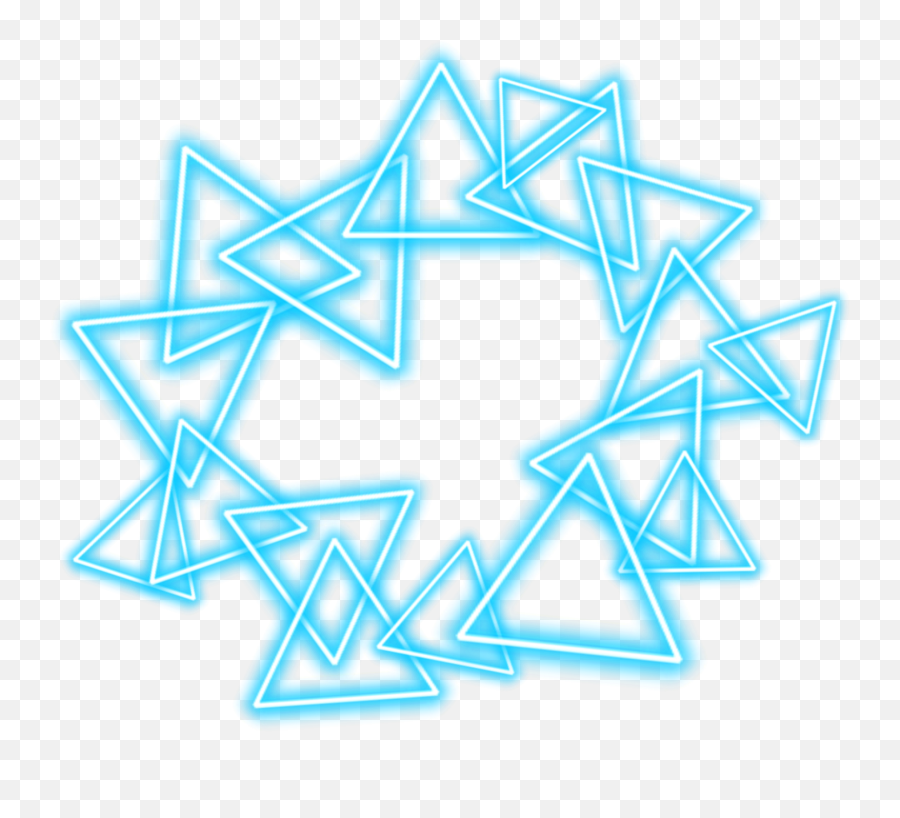 Crown Halo Neon Blue Circle Star Sticker By Mrmwsk Emoji,Green Triangle Emoji