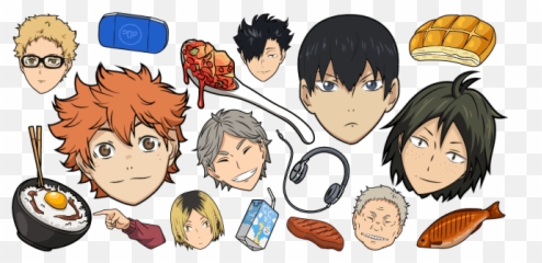 Haikyuu Cursor Collection - Custom Cursor Emoji,Anime Character Game Emotion Sets