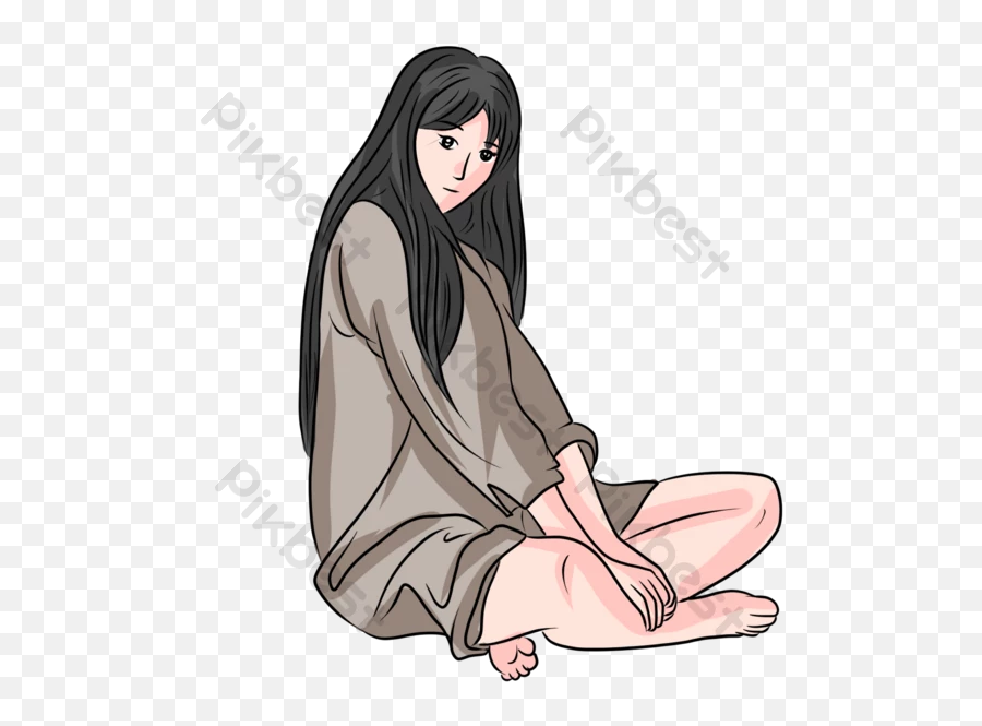 Drawing Girl Picture Png Images Psd Free Download - Pikbest Emoji,Urban Emoji Download