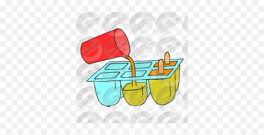 Pouring Popsicles Picture For Classroom Therapy Use Emoji,Popsicle Emoticon Facebook