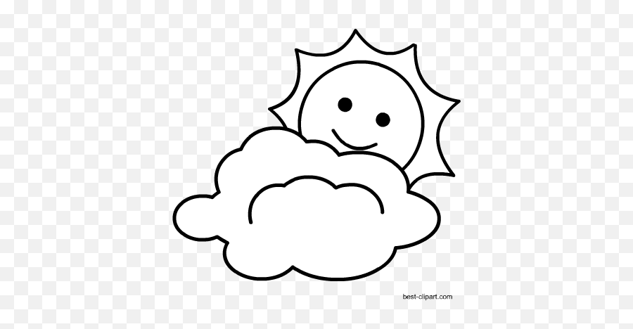 Free Sun Clip Art Images And Graphics - Happy Emoji,Sun And Cloud Emoji