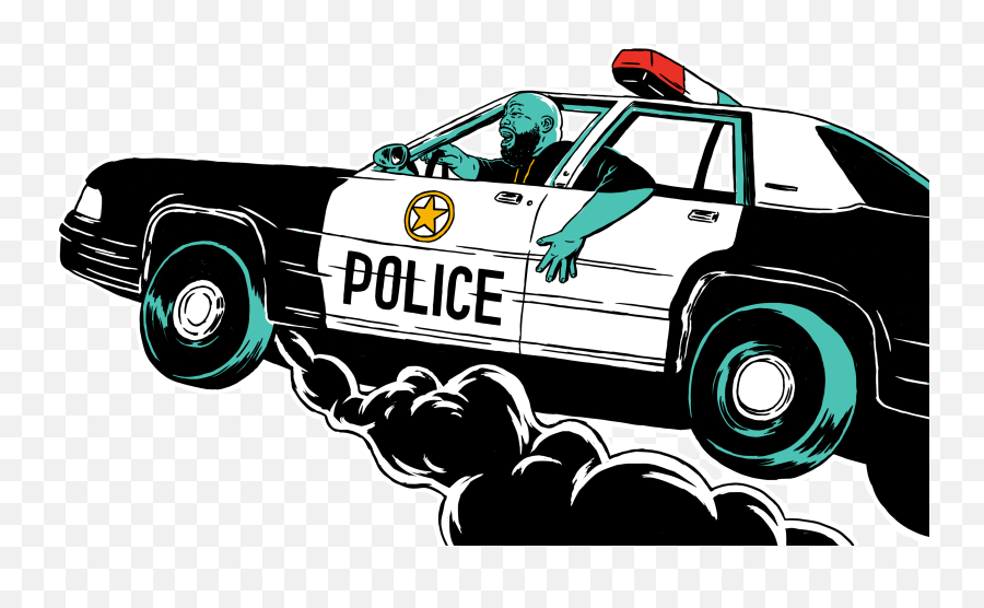 Clipart Cars Police Officer - Cop Car Pop Art Transparent Transparent Run The Jewels Png Emoji,Police Car Emoji