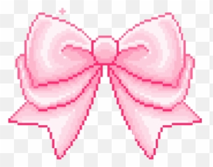 Kawaii Bowtie Bow Hairbow Pixel Sticker - Archaeological Museum Suamox Emoji,Emoji Hair Bow