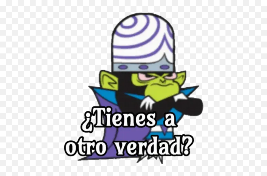 Mojo Jojo Celoso Posesivo Stickers - Cartoon Network Character With A Hat Emoji,Mojo Emoji