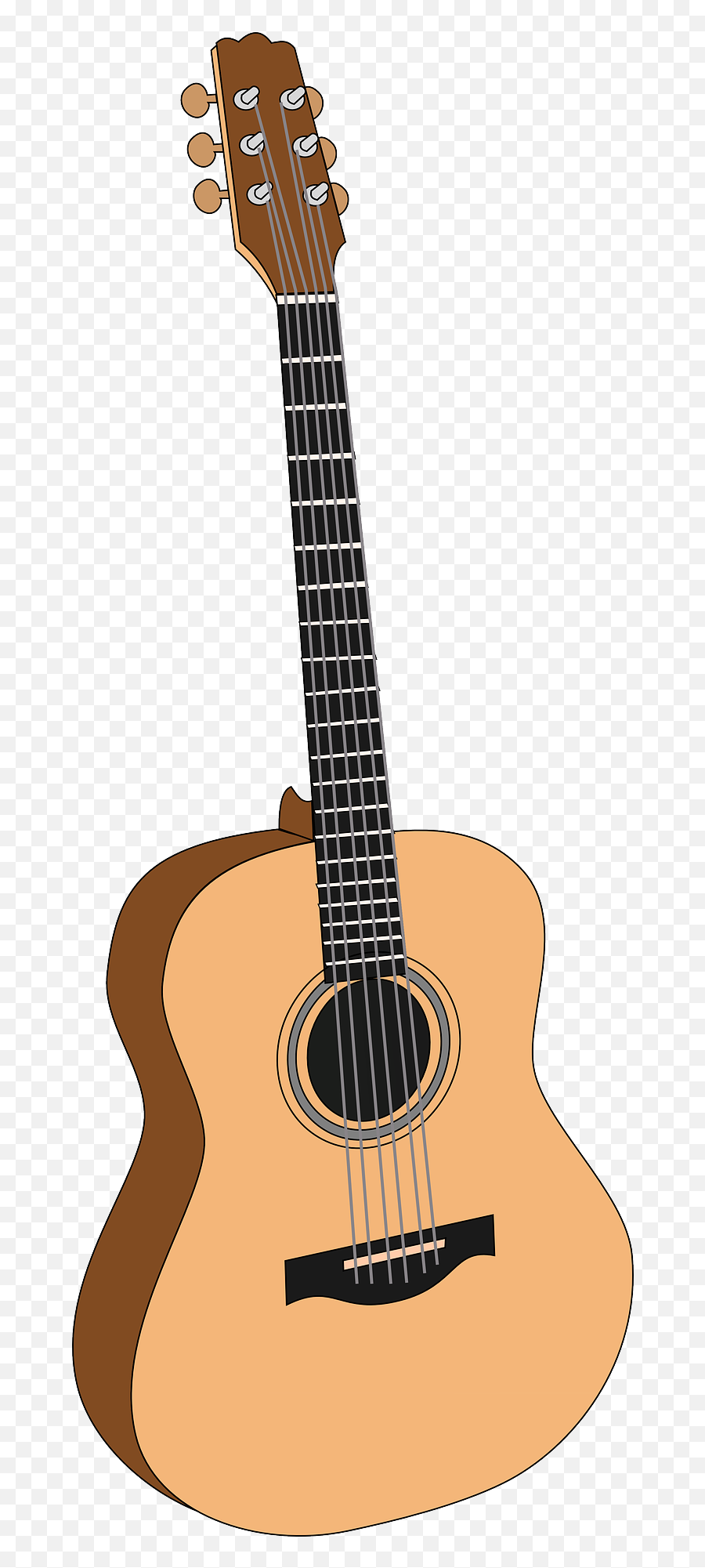 Guitar Clip Art Fretboard Free Clipart - Guitarra Clipart Emoji,Guitar Superman Emoji