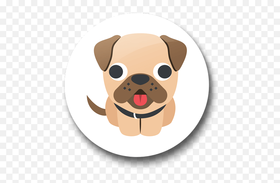 Dog Lover Badge - Just Stickers Dog Emoji,Dog Emoticon