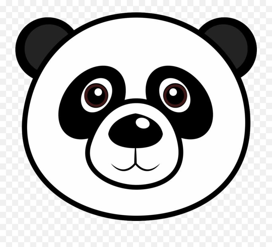 Panda Bear Face Coloring Page Clipart - Full Size Clipart Concha Acústica Do Exército Emoji,Free Printable Emoji Coloring Pages