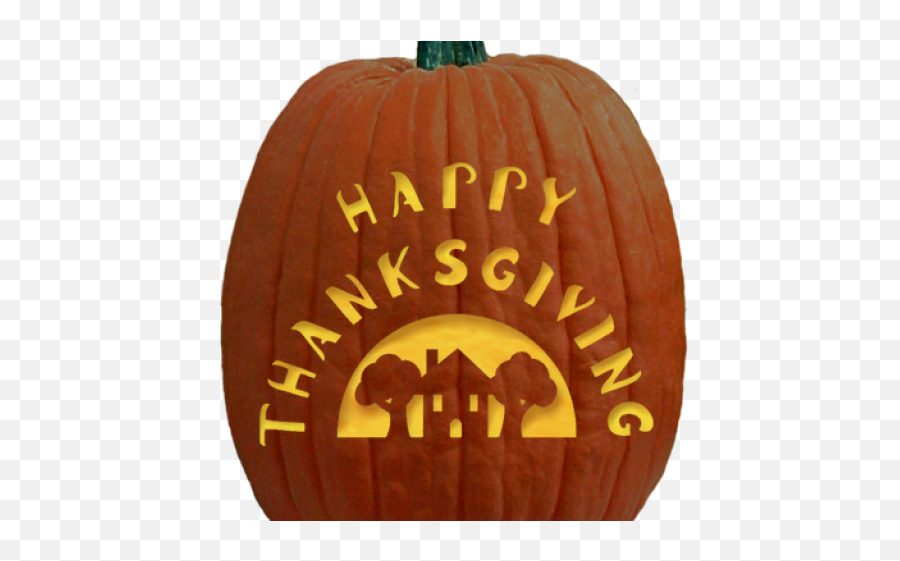 Download Hd Drawn Pumpkin Thanksgiving Pumpkin - Pumpkin Thanksgiving Pumpkin Carving Stencils Emoji,Thanksgiving Emojis