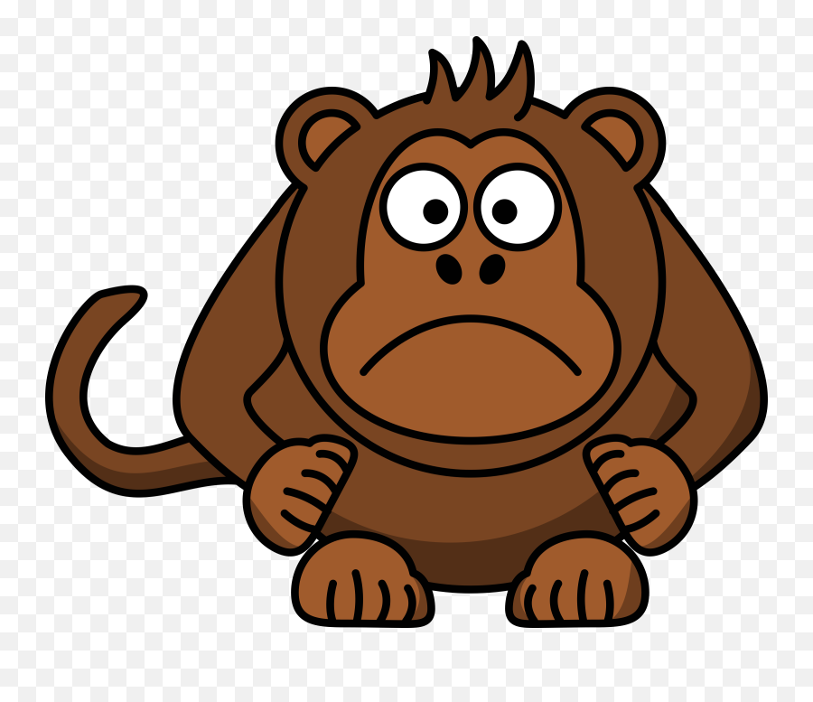 Free Gorilla Cartoon Png Download Free Clip Art Free Clip - Clipart Monkey Cartoon Emoji,Gorilla Emoji