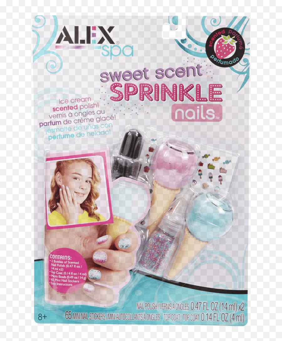 Alex Spa Sweet Scent Sprinkle Nail Stickers Girls Fashion Activity - Alex Spa Sweet Sprinkle Nails Emoji,Emoji Nail Art Easy