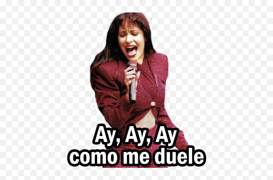 Sticker Maker - Selena Quintanilla Photo Caption Emoji,Selena Quintanilla Emoji