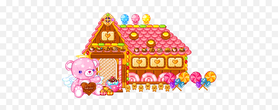 Hollycopter - Swapbot Gingerbread House Cartoon Gif Emoji,Animated Emoticons Glitter Graphics Omg