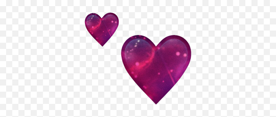 Hearts Galaxy Emoji Purple Blue Sticker By Inctive - Girly,Two Heart Emoji