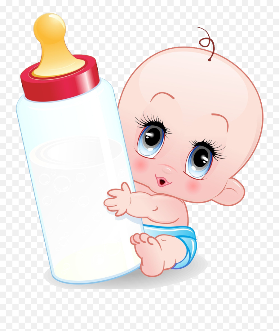 Download Baby Infant Cartoon Bottle Free Transparent Image - Baby Bottle Cartoon Emoji,Baby Bottle Emoticons For Facebook Messenger