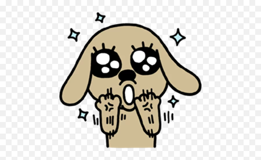 Brown Dog By Binh Pham - Hello Brown Sticker Hd Png Emoji,Hello Brown Dog Emoji
