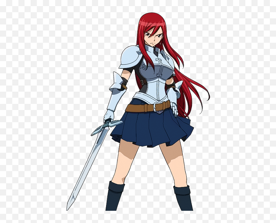 Erza Scarlet - Transparent Erza Scarlet Png Emoji,Twin Emoji Costume