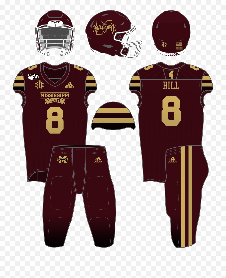 Football Uniform History - Mississippi State Uniform Combos Emoji,Gators Emoticon Georgia Bulldogs