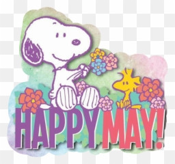 Happymay May Text Snoopy Sticker - Snoopy May Day Emoji,Woodstock Peanuts Copy/paste Emojis