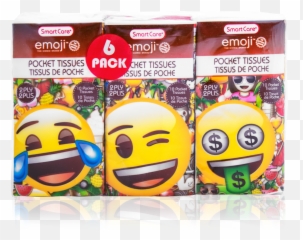 Smart Care Emoji Pocket Facial Tissues - Happy,Sunset Emoji