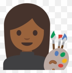 Emoji U1f469 1f3fe 200d 1f3a8 - Happy,Art Palette Emoji