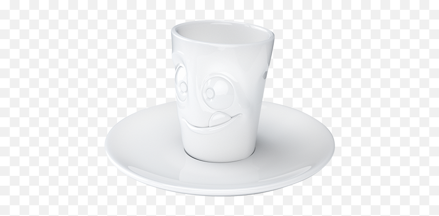 Espresso Cup - Emotion Puzzled Saucer Emoji,Puzzled Emotion Expression Pic