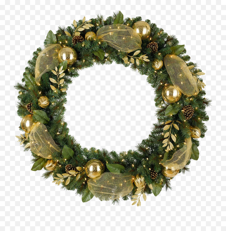 Christmas Wreath Png Hd Png Download - Transparent Background Christmas Reef Emoji,Images Of Emojis Wreath