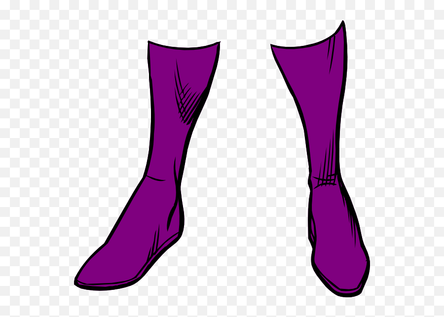 Purple Boots Clip Art At Clker - Purple Boot Png Emoji,Emoji Art Free High Heeled Boots Clipart