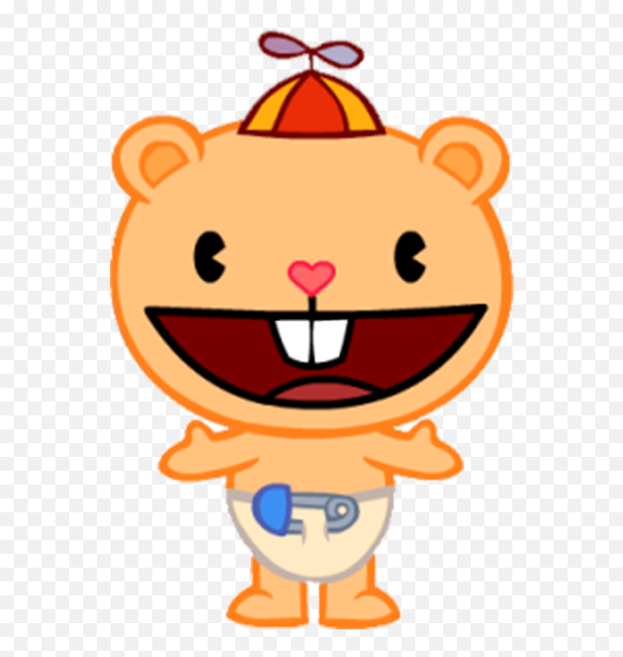 The Bear King Tree Friends Style - Cub Happy Tree Friends Characters Emoji,Htf Emoticon Disco Bear