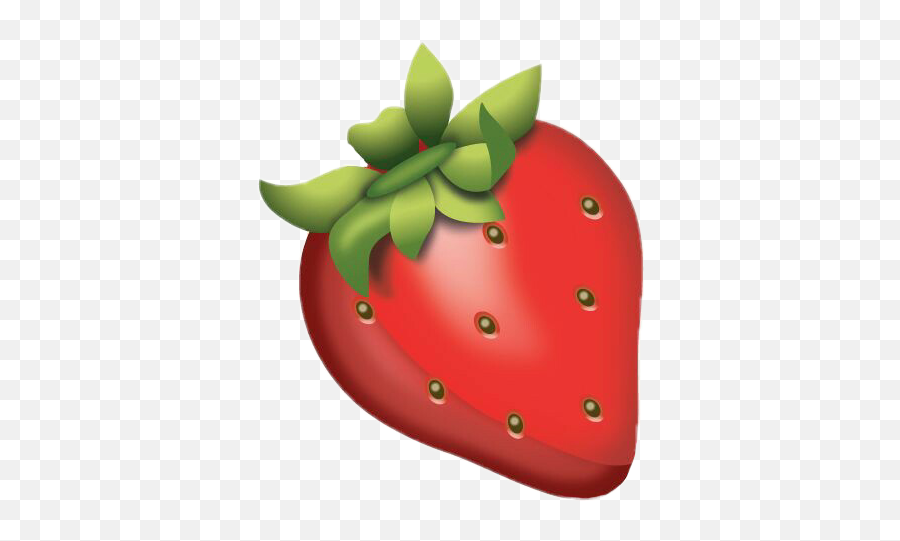 Red Strawberry Emoji Fruit Sticker By Ness1110 - Fresa Emoji Iphone,Fruit Emoji