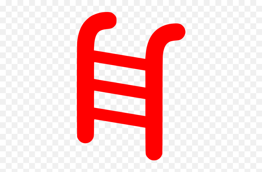 Red Ladder Icon - Ledder Icon Png Blue Emoji,Facebook Emoticon Ladder