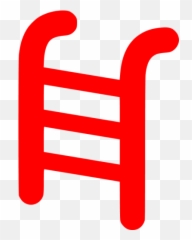 Red Ladder Icon - Ledder Icon Png Blue Emoji,Facebook Emoticon Ladder