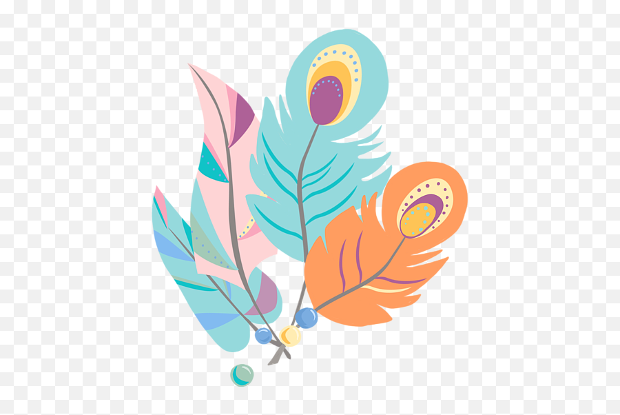 Stylized Peacock Feather Design T - Peacock Feather Design Emoji,Peacock Feather Ascii Emoticon