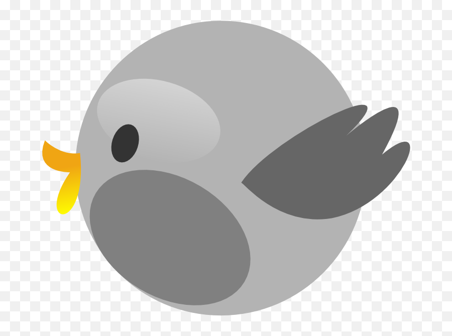 Free Open Source Graphics Download Free Open Source - Dot Emoji,Apple Emojis Grey Bird