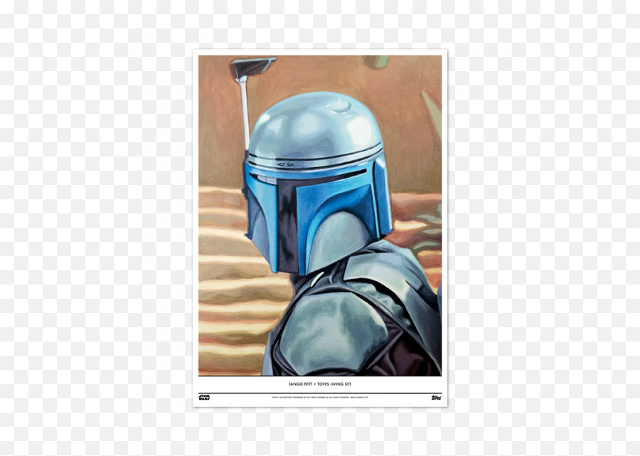 Topps Living Set Fine Art Print - Jango Fett Set Emoji,Boba Fett Emoticon Art