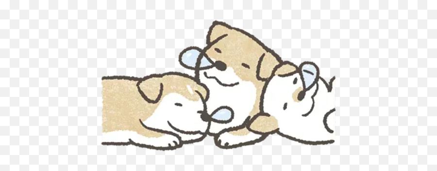 Shiba - Puppy Sticker Pack Stickers Cloud Emoji,Puppy Emojis - 4pce