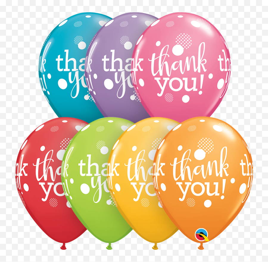 Festive Assorted 50ct Thank You - Balloon Emoji,Emoji Balloons At Party City