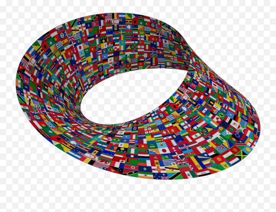 Every Countries Flag But Its A Möbius Strip Emoji,Square French Flag Emoji